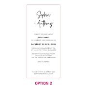 DL Engraved Acrylic Wedding Invitations