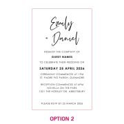 11B Engraved Mirror Acrylic Wedding Invitations