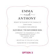 Engraved Royal Style Acrylic Wedding Invitations