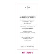 DL Engraved Acrylic Wedding Invitations