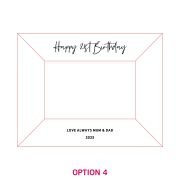 Engraved Wooden Square Edge Photo Frame