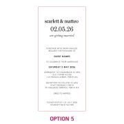 DL Engraved Acrylic Wedding Invitations