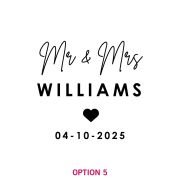Engraved Wedding Photo Frames Favour