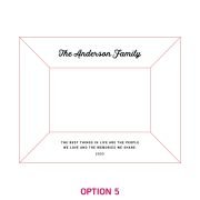 Engraved Wooden Square Edge Photo Frame