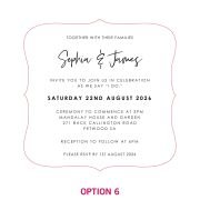 Engraved Royal Style Acrylic Wedding Invitations