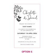 11B Engraved Wooden Wedding Invitations