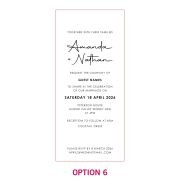 DL Engraved Acrylic Wedding Invitations