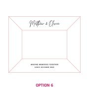 Engraved Wooden Square Edge Photo Frame