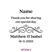 Engraved Wedding Photo Frames Favour