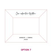 Engraved Wooden Square Edge Photo Frame