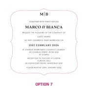 Engraved Royal Style Acrylic Wedding Invitations