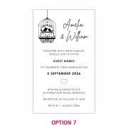 11B Engraved Wooden Wedding Invitations