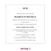 Engraved Square Acrylic Wedding Invitations