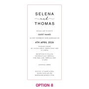 DL Engraved Acrylic Wedding Invitations