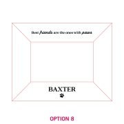 Engraved Wooden Square Edge Photo Frame