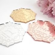 Engraved Acrylic Wedding Flower Place Cards