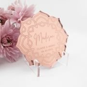 Engraved Acrylic Wedding Flower Place Cards