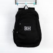 Personalised Back to School 15 Laptop Backpack Black
