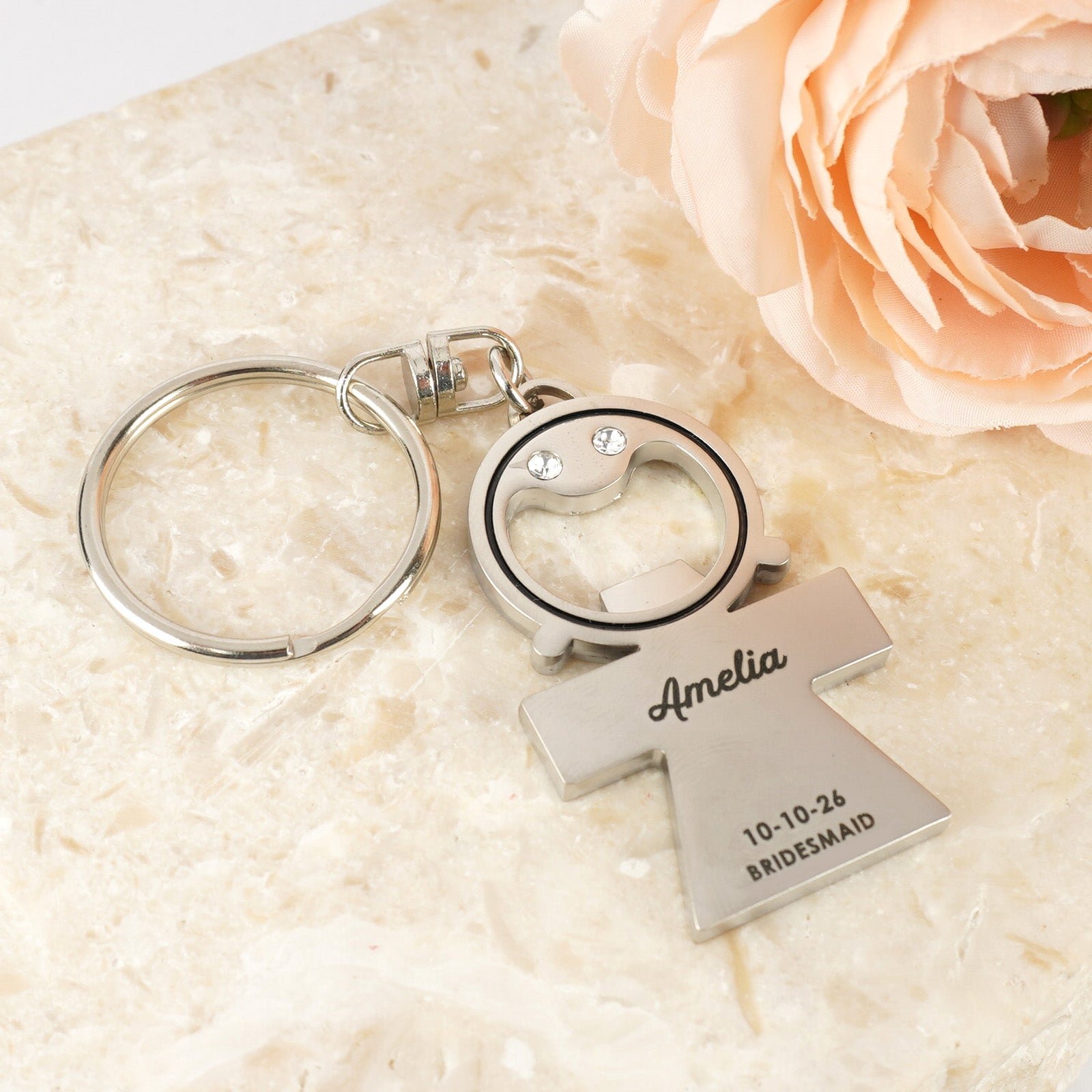 Bridesmaid / Maid of Honour Keyring Bottle Opener