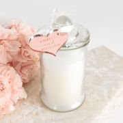 Jasmine Palm Wax Candle with Acrylic Gift Tag
