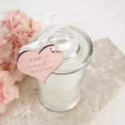 Jasmine Palm Wax Candle with Acrylic Gift Tag