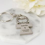 Girl Christening Keyring with Bottle Opener
