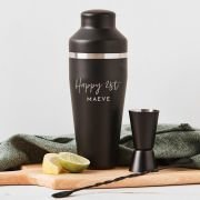 Personalised Cocktail Shaker Set Birthday Gift