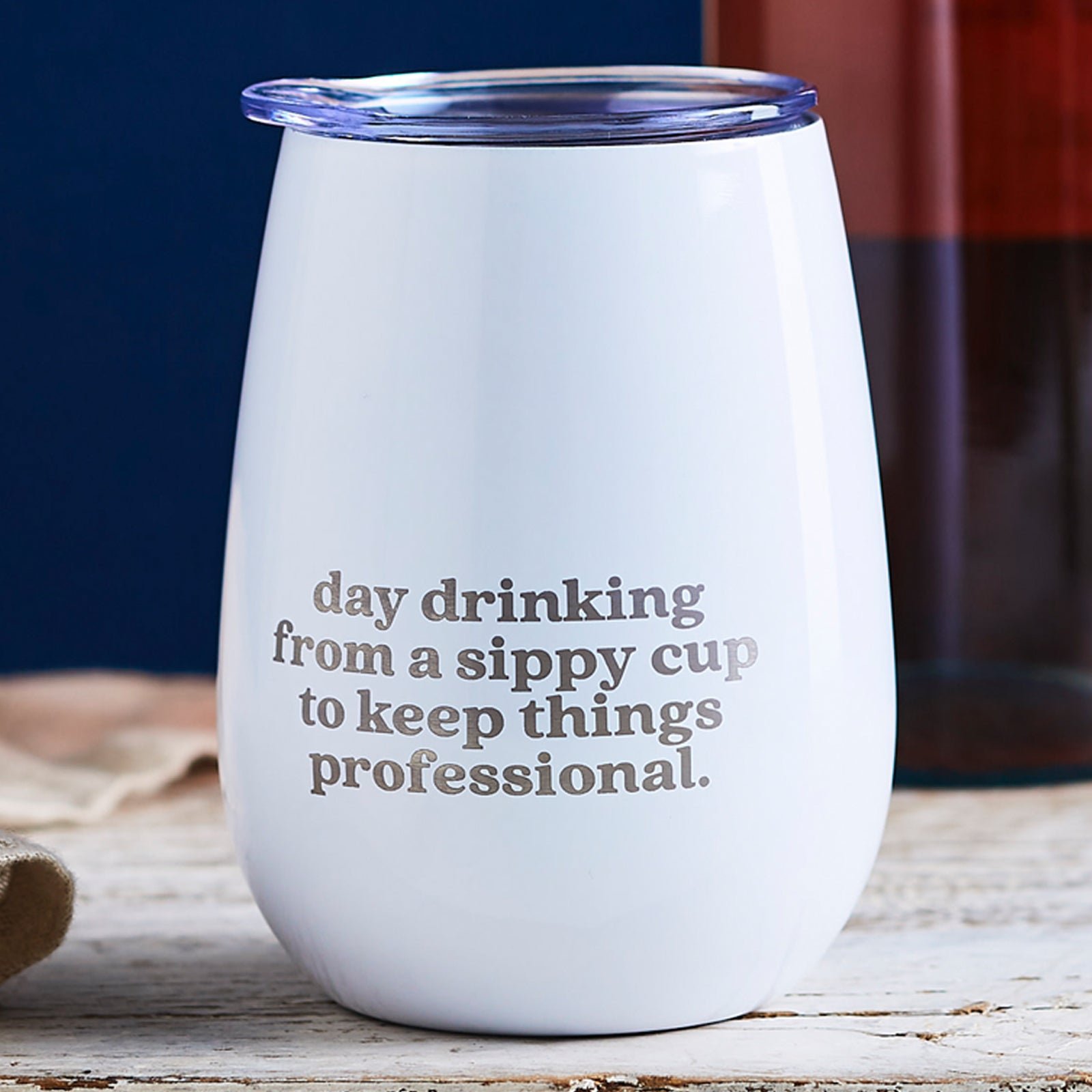 Day Drinking Wine Sipper Keep Cup 300ml