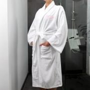 Embroidered Bathrobe Terry Towelling For Her