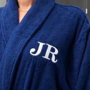 Embroidered Bathrobe Terry Towelling For Her