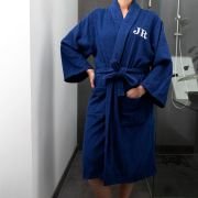 Embroidered Bathrobe Terry Towelling For Her