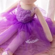 Embroidered Purple Plush Dancer Doll