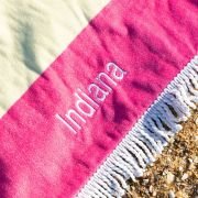 Embroidered Kids Beach Towel Mermaid