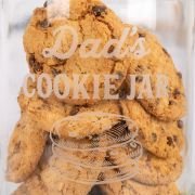 Engraved 1200ml Glass Cookie Jar