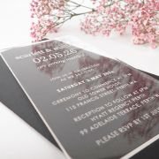 11B Engraved Acrylic Wedding Invitations