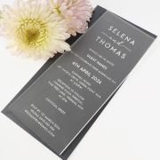DL Engraved Acrylic Wedding Invitations