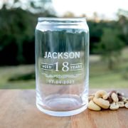 Engraved Birthday Glass Beer Can 470ml