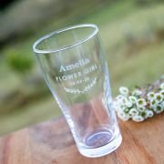Engraved Wedding 285ml Soft Drink Glass