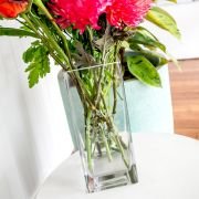 Engraved Glass Vase Birthday Gift