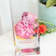 Engraved Glass Vase Birthday Gift
