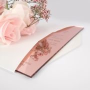 DL Engraved Mirror Acrylic Wedding Invitations
