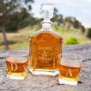 Decanter Gift Set – Premium Whiskey Decanter PLUS 2 Scotch Glasses