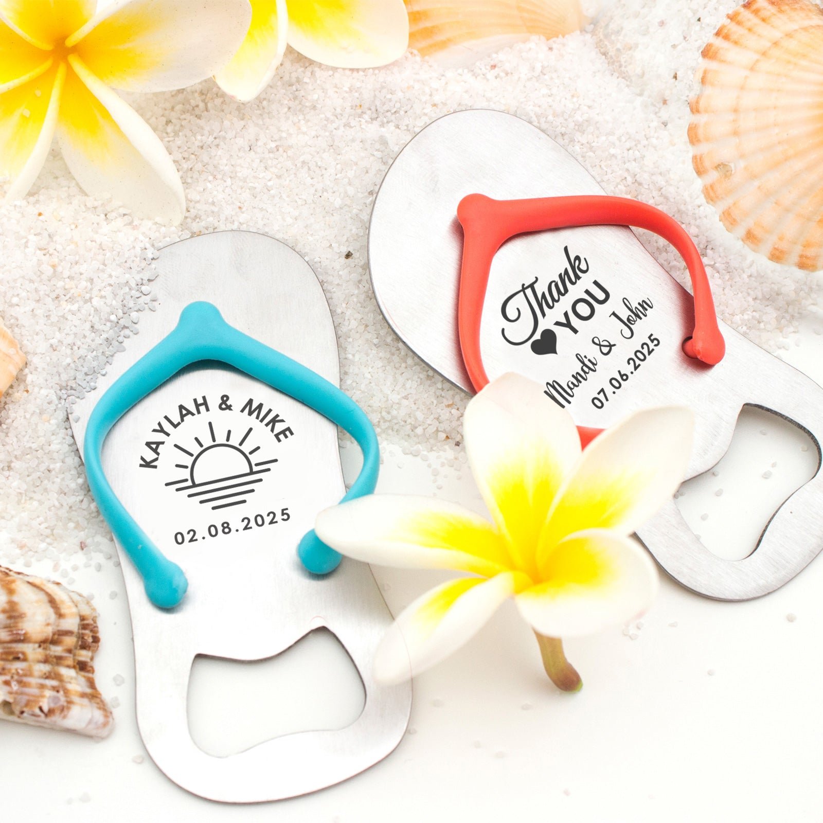 Mini Wedding Thong (Flip Flop / Jandal) Bottle Opener