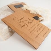 11B Engraved Wooden ‘Save the Date’ Cards