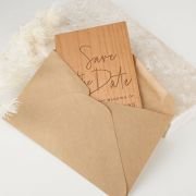 11B Engraved Wooden ‘Save the Date’ Cards