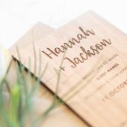 11B Engraved Wooden Wedding Invitations