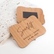 Engraved Wooden Wedding Place Cards