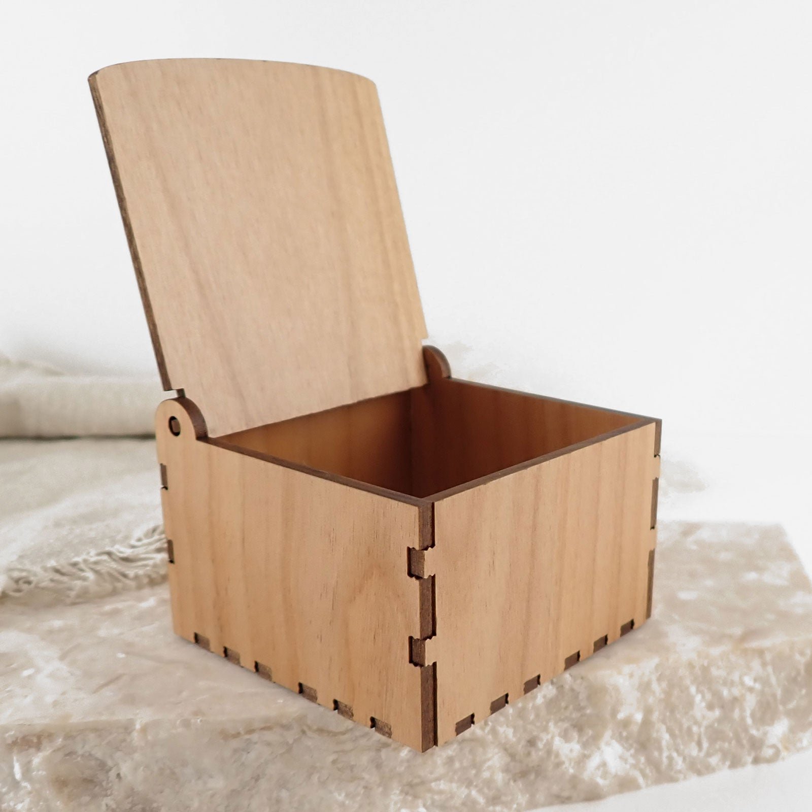 Engraved Wooden Wedding Ring Keepsake Box