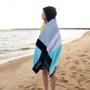 French Bulldog Embroidered Kids Hooded Beach Towel