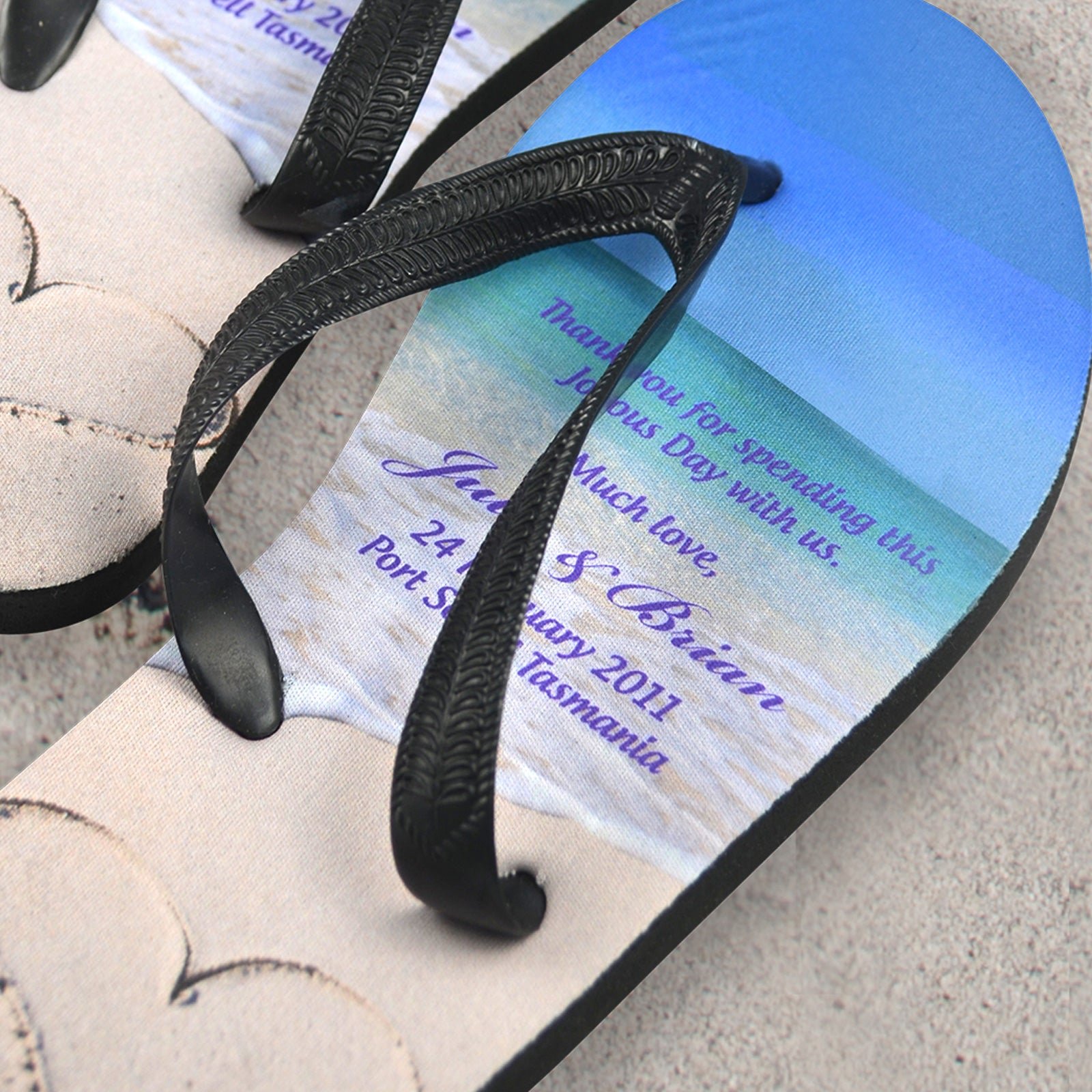 Wedding Beach Thongs (Flip Flop / Jandals)